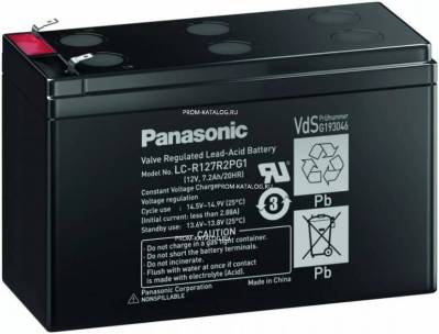 Аккумуляторная батарея Panasonic LC-R127R2PG1